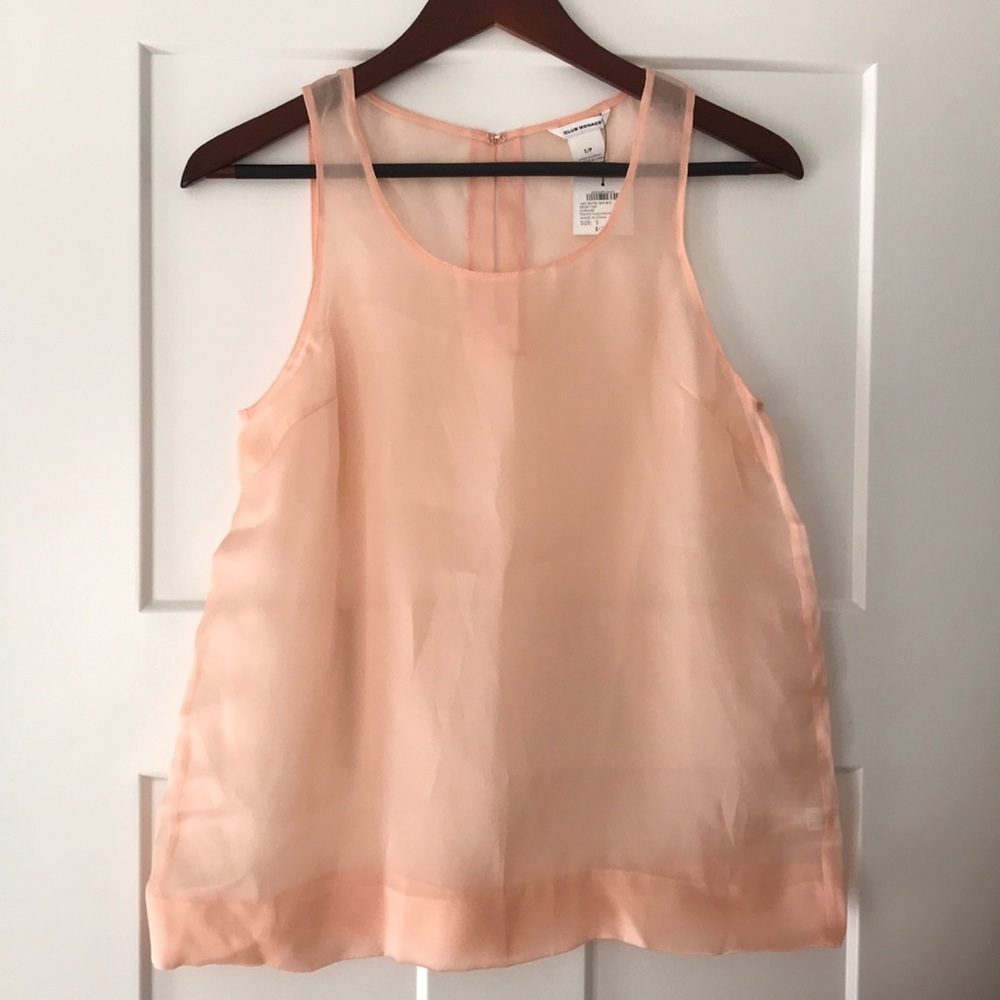 NWT Club Monaco Sleeveless Silk Top